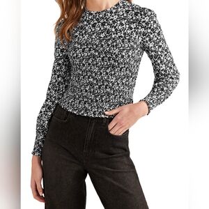 NWT Boden Smocked Bodice Top
